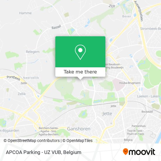 APCOA Parking - UZ VUB plan