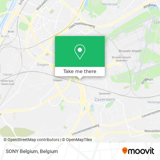 SONY Belgium map