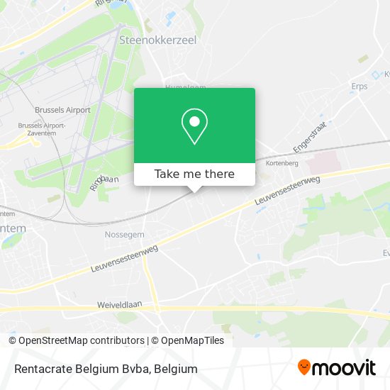 Rentacrate Belgium Bvba map