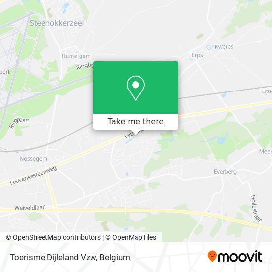 Toerisme Dijleland Vzw map