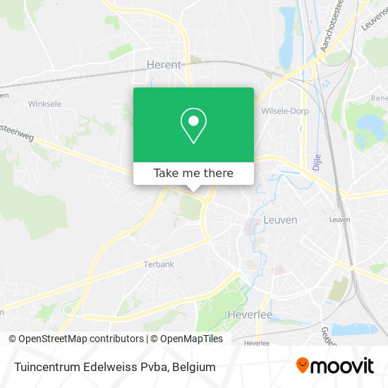 Tuincentrum Edelweiss Pvba map