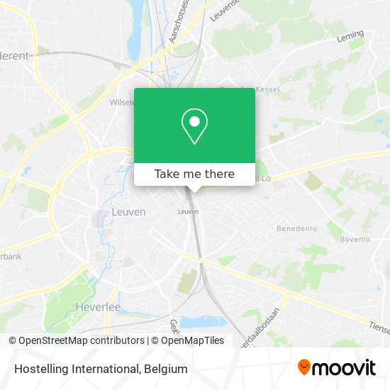 Hostelling International map