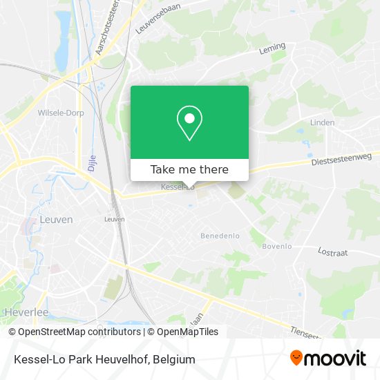 Kessel-Lo Park Heuvelhof map