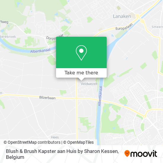 Blush & Brush Kapster aan Huis by Sharon Kessen map