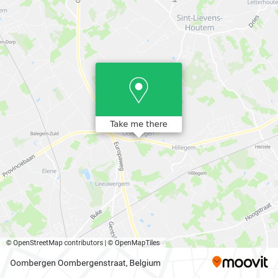 Oombergen Oombergenstraat plan