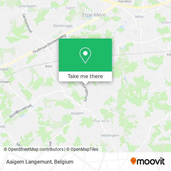 Aaigem Langemunt map