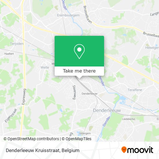 Denderleeuw Kruisstraat map