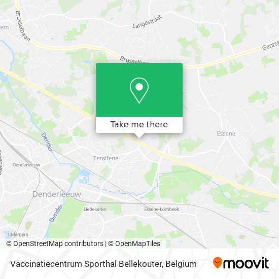 Vaccinatiecentrum Sporthal Bellekouter map