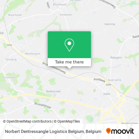 Norbert Dentressangle Logistics Belgium map
