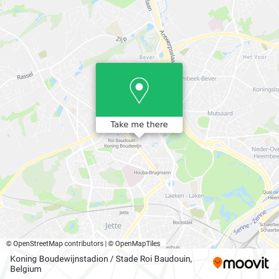 Koning Boudewijnstadion / Stade Roi Baudouin map