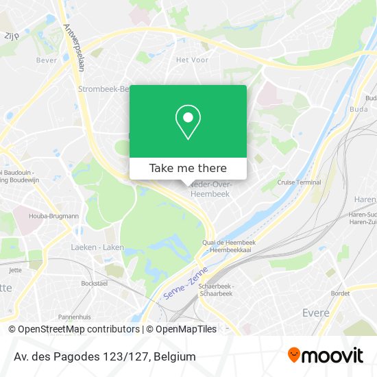 Av. des Pagodes 123/127 plan