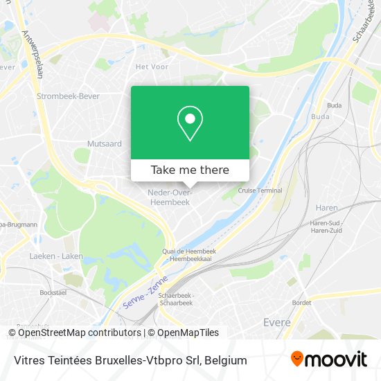 Vitres Teintées Bruxelles-Vtbpro Srl map