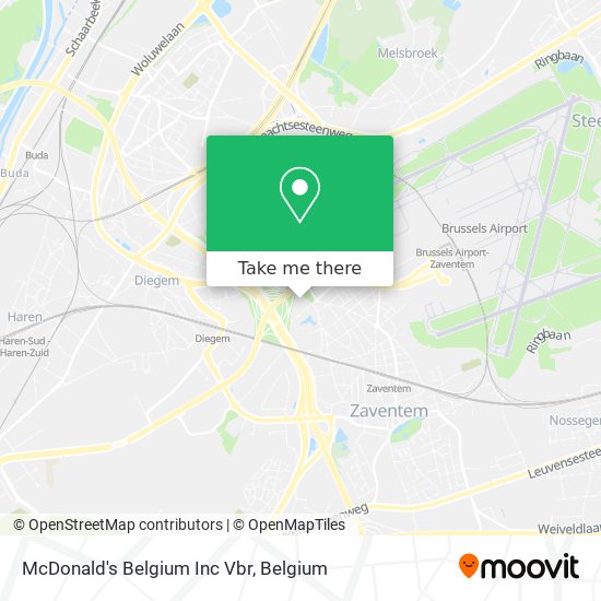 McDonald's Belgium Inc Vbr map