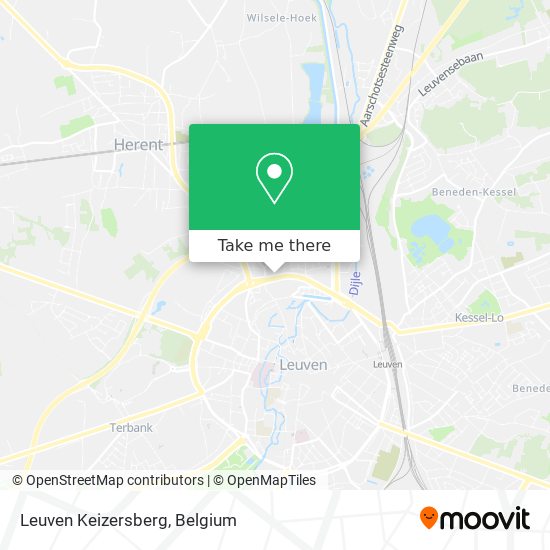 Leuven Keizersberg map