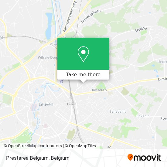 Prestarea Belgium map