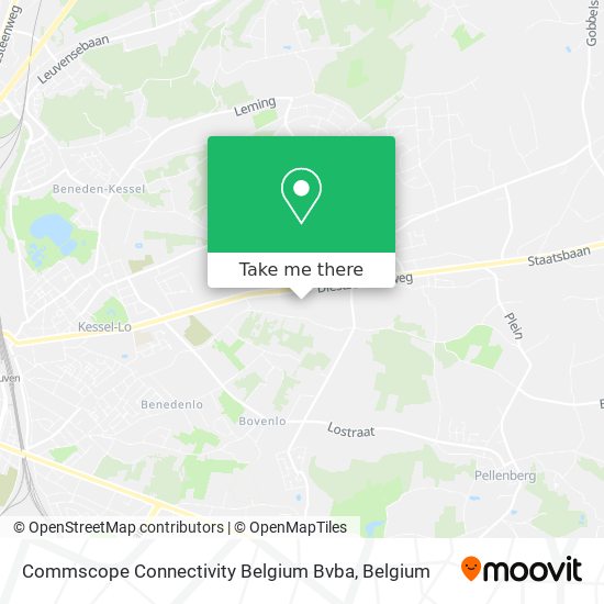 Commscope Connectivity Belgium Bvba map