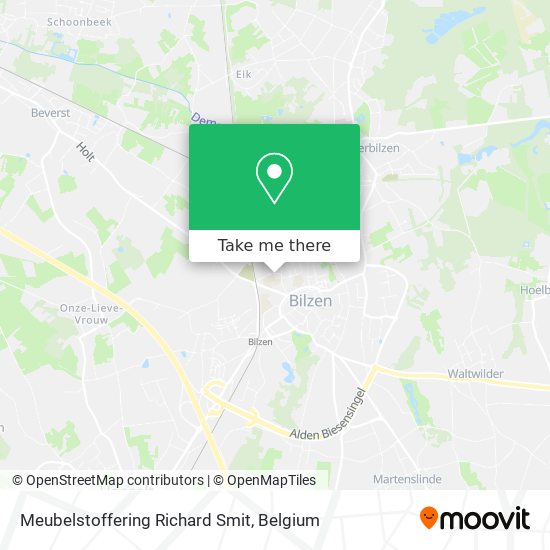 Meubelstoffering Richard Smit map