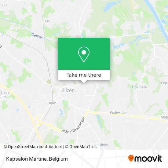 Kapsalon Martine map