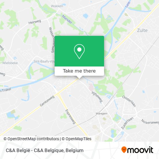 C&A België - C&A Belgique plan