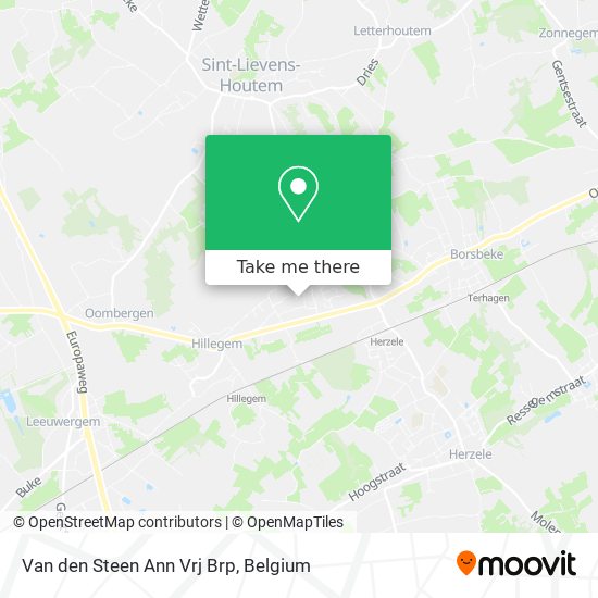 Van den Steen Ann Vrj Brp map