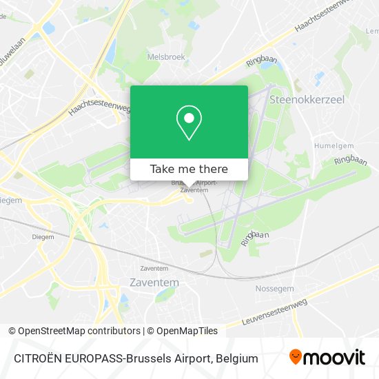 CITROËN EUROPASS-Brussels Airport plan