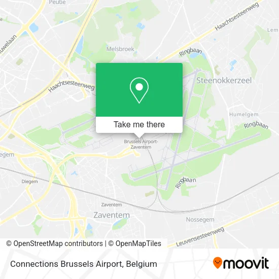 Connections Brussels Airport map