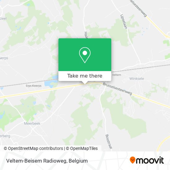 Veltem-Beisem Radioweg map