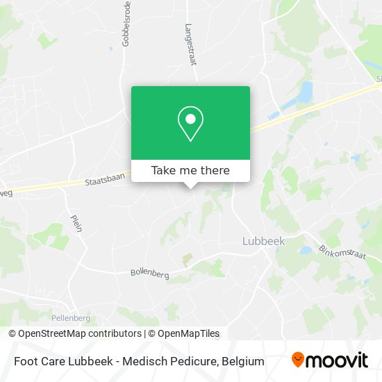 Foot Care Lubbeek - Medisch Pedicure map