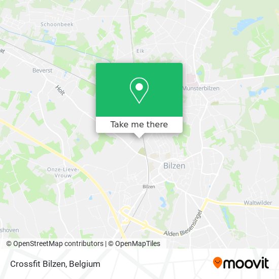 Crossfit Bilzen map