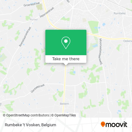 Rumbeke 't Vosken map