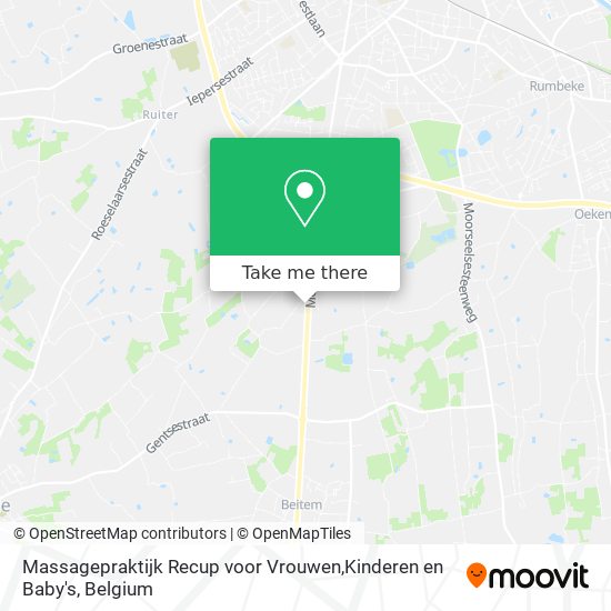 Massagepraktijk Recup voor Vrouwen,Kinderen en Baby's map