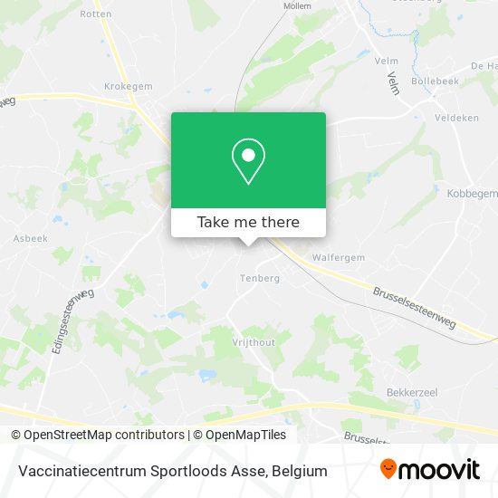 Vaccinatiecentrum Sportloods Asse plan