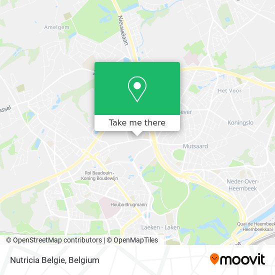 Nutricia Belgie map