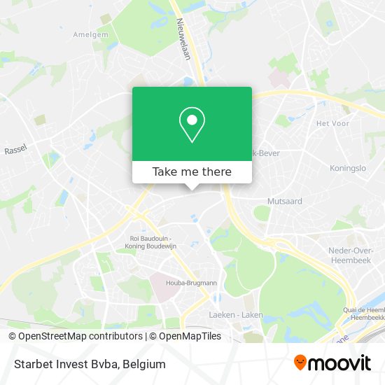 Starbet Invest Bvba map