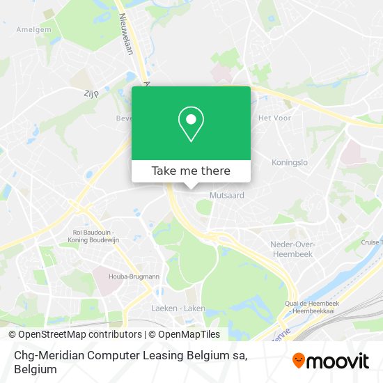 Chg-Meridian Computer Leasing Belgium sa map