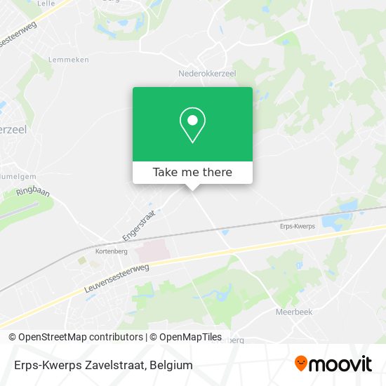 Erps-Kwerps Zavelstraat map