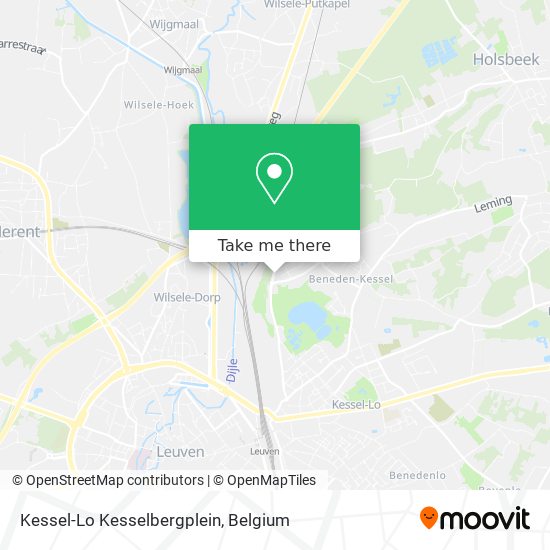 Kessel-Lo Kesselbergplein map
