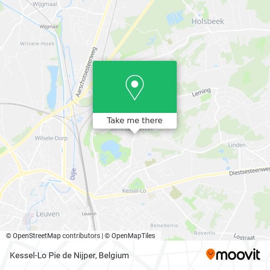Kessel-Lo Pie de Nijper map