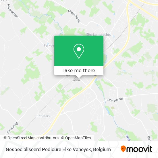 Gespecialiseerd Pedicure Elke Vaneyck map