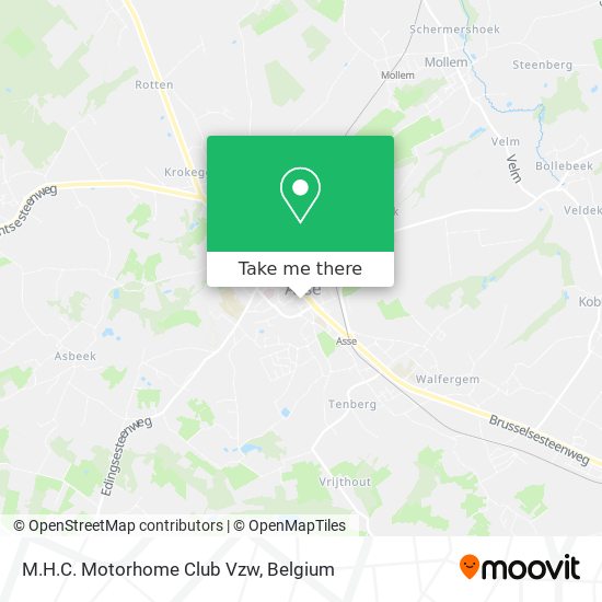 M.H.C. Motorhome Club Vzw map