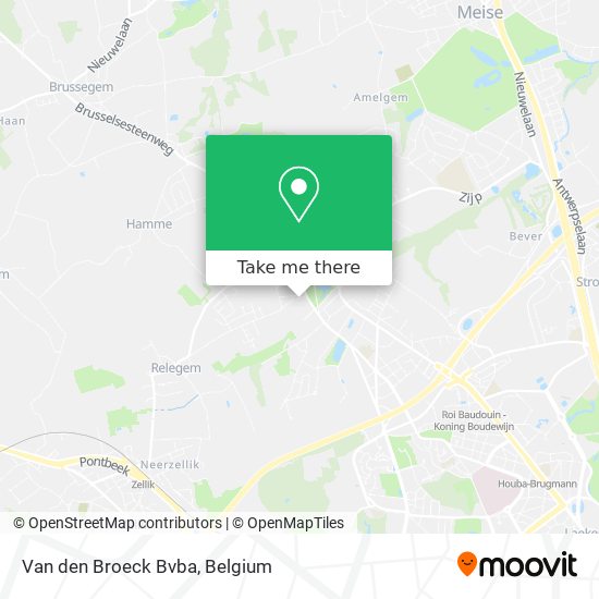 Van den Broeck Bvba map