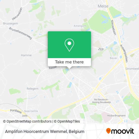 Amplifon Hoorcentrum Wemmel map