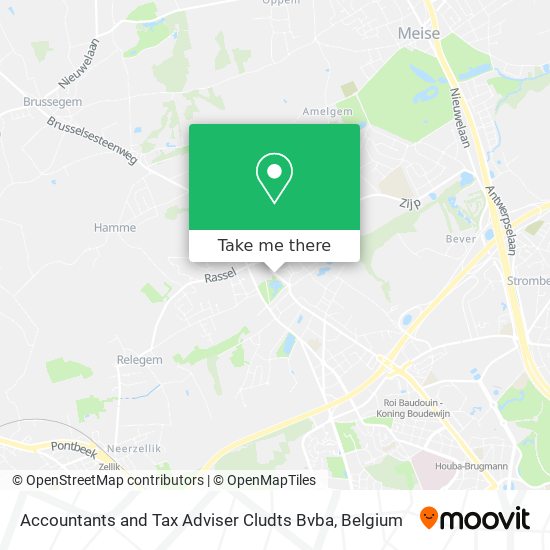 Accountants and Tax Adviser Cludts Bvba map