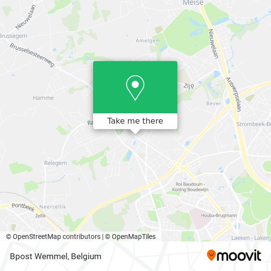 Bpost Wemmel map