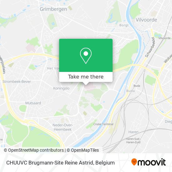 CHUUVC Brugmann-Site Reine Astrid map