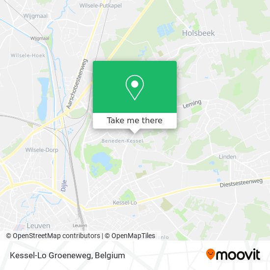 Kessel-Lo Groeneweg map