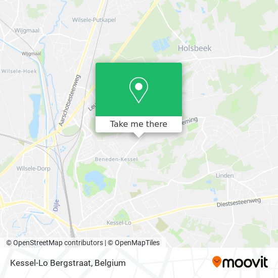 Kessel-Lo Bergstraat map