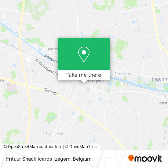 Frituur Snack Icaros Izegem map