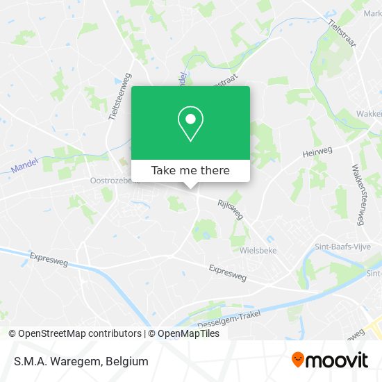 S.M.A. Waregem map