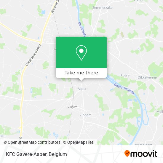 KFC Gavere-Asper map